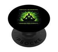 Messaggio di simmetria virtuale dall'arte della meditazione cosmica dell'eternità PopSockets PopGrip Adesivo