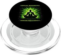Messaggio di simmetria virtuale dall'arte della meditazione cosmica dell'eternità PopSockets PopGrip per MagSafe