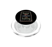 Messaggio di supporto per l'ascolto della consapevolezza ASL colorato PopSockets PopGrip per MagSafe