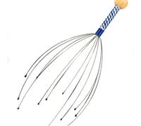 Messaggio per la testa, massaggiatore portatile antistress con 12 dita, massaggiatore per cuoio capelluto, stimolazione della crescita dei capelli e rilassamento profondo,
