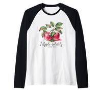 Messaggio romantico I Apple-Solutely Love You Maglia con Maniche Raglan