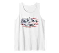 Messaggio USA di protesta patriottica di No Kings in America Canotta