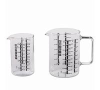 Messbecher-Set Vetro 2tlg 0,5 1l Caraffa Graduata Cottura Cucina Cuocere