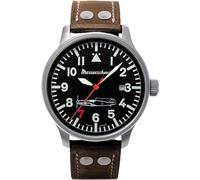 Messerschmitt 109-42R7 （水牛皮表带） - Orologio da polso, uomo, colore: marrone