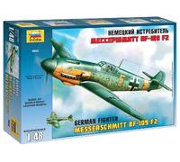 Messerschmitt Bf-109 F-2 German Fighter 1:48 Plastic Model Kit ZVEZDA