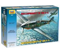 Messerschmitt Bf 109 F-4 German Fighter 1:48 Plastic Model Kit ZVEZDA