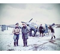 Messerschmitt Bf 109F-4 with German Luftwaffe Personnel 1:48 ICM48804 - icm mode