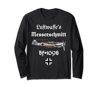 Messerschmitt BF-109G - Felpa con aeroplano tedesco della seconda guerra mondiale Maglia a Manica