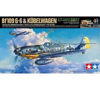 Messerschmitt Bf109 G-6 & Kübelwagen Type 82 Set Tamiya 25204