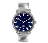 Messerschmitt ME42-108M - Orologio da aviatore da uomo, cinturino in rete, colore: Blu