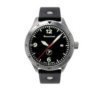 Messerschmitt Orologio da polso da uomo per aviatore con cinturino in pelle ME-98152LB, cinghia