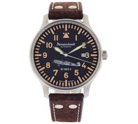 MESSERSCHMITT Uomo Orologio Pilota BF109E Automatico Marrone/Nero BF109E-3-A