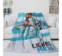 Messi Coperta - Calcio Coperta Regalo Compleanno Per Figlio/figlia/nipote/nipotina/amico - Coltre Per Mettere Giù Il Telefono E Fare Un Bel Pisolino 40x50inch(100x130cm)