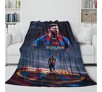 Messi Coperta - Calcio Coperta Regalo Compleanno Per Figlio/figlia/nipote/nipotina/amico - Coltre Per Mettere Giù Il Telefono E Fare Un Bel Pisolino 40x50inch(100x130cm)