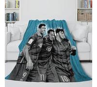 Messi Coperta Soffice - Calcio Coltre Regalo Compleanno Per Figlio/figlia/nipote/nipotina/amico - Coltre Accogliente Come Un Abbraccio in Una Coperta 60x80inch(150x200cm)