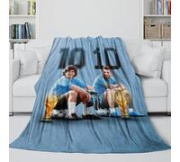 Messi Coperta Stampata 3D - Calcio Coltre Morbida Regalo Compleanno Per Figlio/figlia/nipote/nipotina/amico - Divano Letto Ufficio Viaggi Decor 60x80inch(150x200cm)