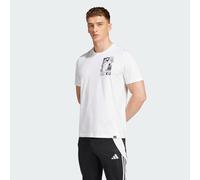Adidas Messi Icon Graphic Short Sleeve T-shirt Bianco S Uomo