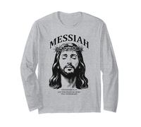 Messia Matteo 11:28 Versetto della Bibbia della Pace Gesù Religioso Maglia a Manica