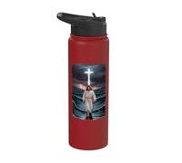 Messia Tempesta d'acqua Santo Dio Stainless Steel Insulated Water Bottle