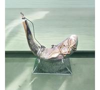 MESSIANIC Sterling SILVER SHOFAR per OLIO UNZIONE Corno Chofar Ram Supporto...