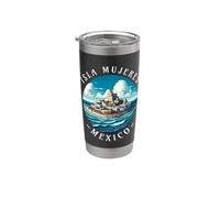 Messicana Isla Mujeres Bicchiere termico in acciaio inox doppia parete