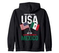 Messicano Americano La Mia Storia Iniziata In Messico Orgoglio Vintage Felpa con Cappuccio