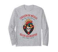 Messicano Cuore Giorno dei Morti - Love Lives On Maglia a Manica