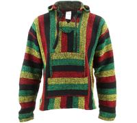 Messicano Felpa Con Cappuccio Baja Jerga Droga Tappeto Maglione Siesta Surf