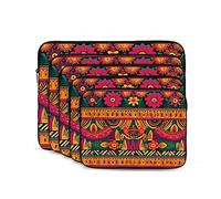 Messicano Folk Art Boho Custodia per laptop 10 pollici Custodia per laptop portatile antiurto moda borsa per laptop per donne uomini valigetta per laptop