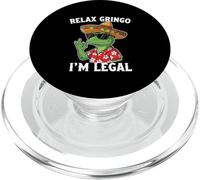 Messicano Relax Gringo Im Legale Divertente Immigrato Lucertola 5 maggio PopSockets PopGrip per MagSafe