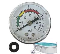 Messicatore di Pressione del Filtro della Piscina | Messicuggio della Pompa del Filtro di Sabbia della Piscina | Parte di Sostituzione Accurata Tester Pesante | Misuratore di Pressione 'Acqua