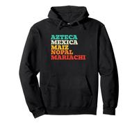 Messico Azteca Mexica Maiz Nopal Mariachi Felpa con Cappuccio