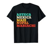 Messico Azteca Mexica Maiz Nopal Mariachi Maglietta