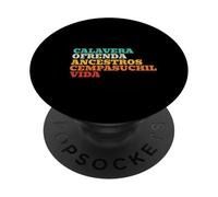 Messico Calavera Ofrenda Ancestros Cempasuchil Vida PopSockets PopGrip Adesivo