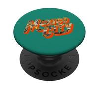 Messico, cityscape, dentro, retro, tipografia, città messicano, viaggio PopSockets PopGrip Adesivo