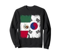 Messico Corea del Sud Mezza Bandiera Messicano Corea del Sud Pat Felpa
