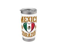 Messico en Mi Corazon Orgoglio messicano Bicchiere termico in acciaio inox doppia parete