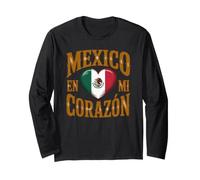 Messico en Mi Corazon Orgoglio Messicano Maglia a Manica