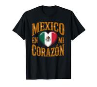 Messico en Mi Corazon Orgoglio Messicano Maglietta