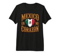 Messico en Mi Corazon Orgoglio Messicano Maglietta Premium