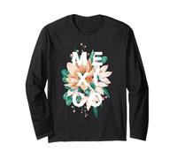 Messico Floral Design Viva Mexico Heritage Maglia a Manica