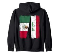 Messico Iraq Mezza Bandiera Messico Iraq Maglia Irachena Felpa con Cappuccio