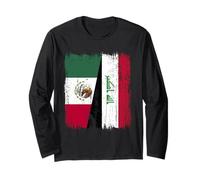 Messico Iraq Mezza Bandiera Messico Iraq Maglia Irachena Maglia a Manica