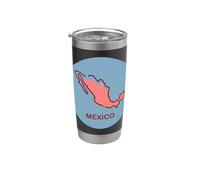 Messico Mappa Messicano Orgoglioso Bicchiere termico in acciaio inox doppia parete