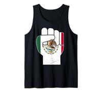 Messico Pugno Bandiera Messicana Viva Messico Latino Pride Canotta
