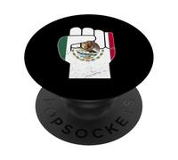 Messico pugno bandiera messicana Viva Messico Latino Pride PopSockets PopGrip Adesivo