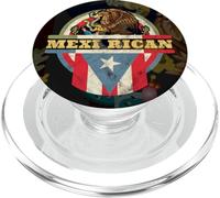 Messico-Ricano: Messico Puerto Rico Bandiera Messicano Messicano Retro PopSockets PopGrip per MagSafe