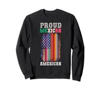 Messico Roots Messicano USA Serape Bandiera Americana cresciuta uguaglianza Felpa