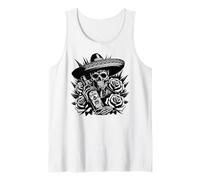 Messico Skeleton Vintage Tequila Day of the Dead Mexican Canotta