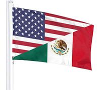 Messico USA Bandiera dell'amicizia Bandiera 3x5 Ft Bandiera con stampa su un solo lato Bandiera di benvenuto per feste all'aperto